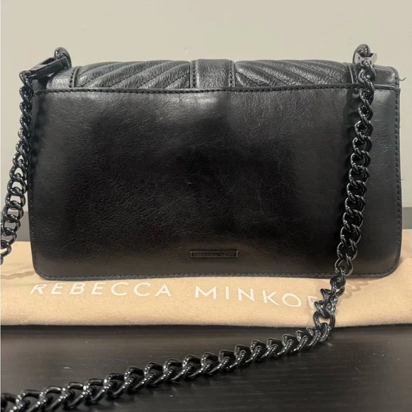 Rebecca Minkoff Chevron Quilted Large Love Crossbody Bag - Picture 2 of 4